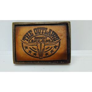 The Outlaws Bring It Back Alive 1977 Vintage Belt Buck Album Art Very Rare